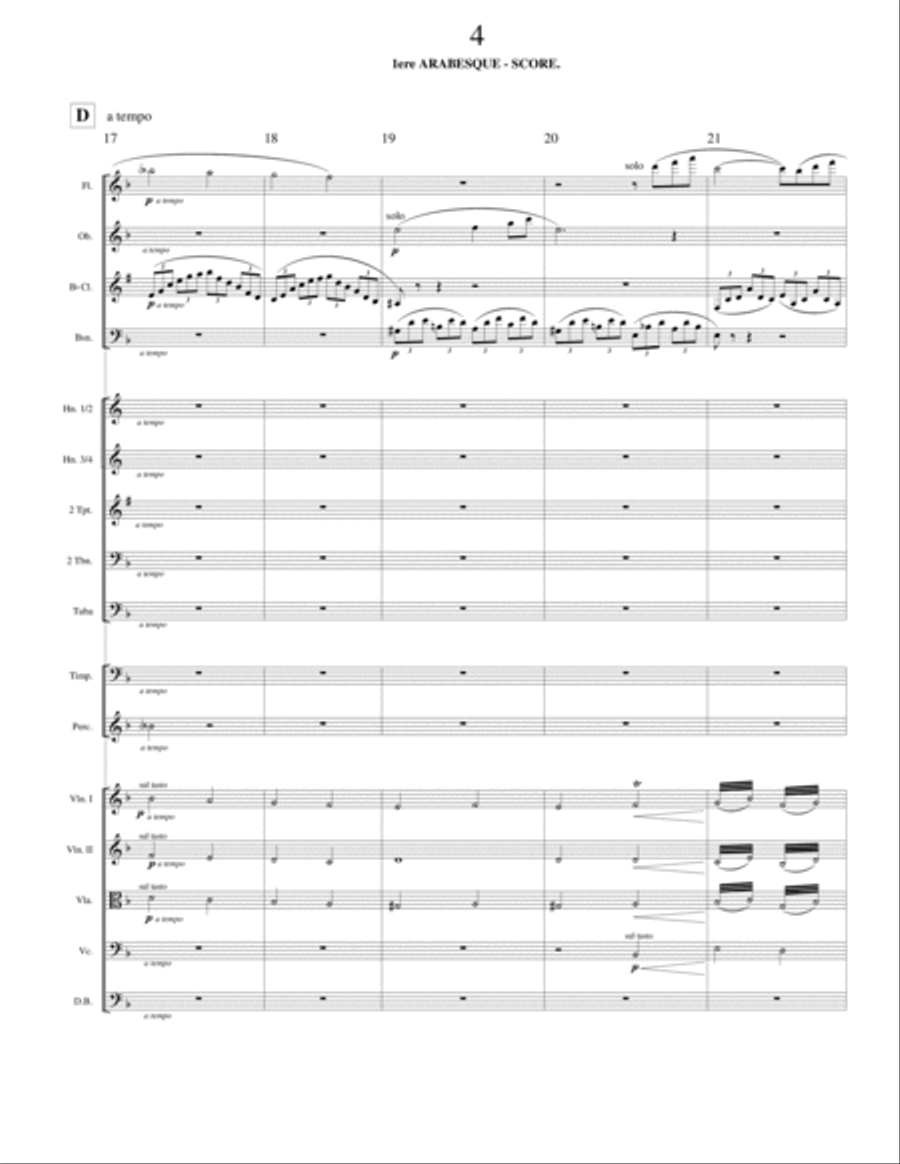 Arabesque 1 (Orchestra) Arabesque 1 (Orchestra) Full Orchestra scores gallery preview page 6