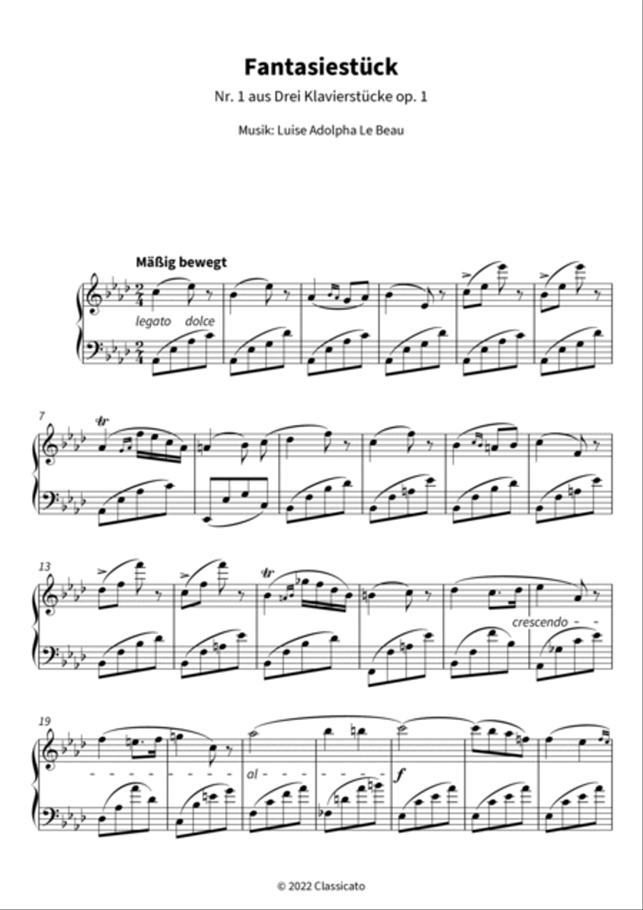 Fantasiestück Piano scores gallery preview page 3