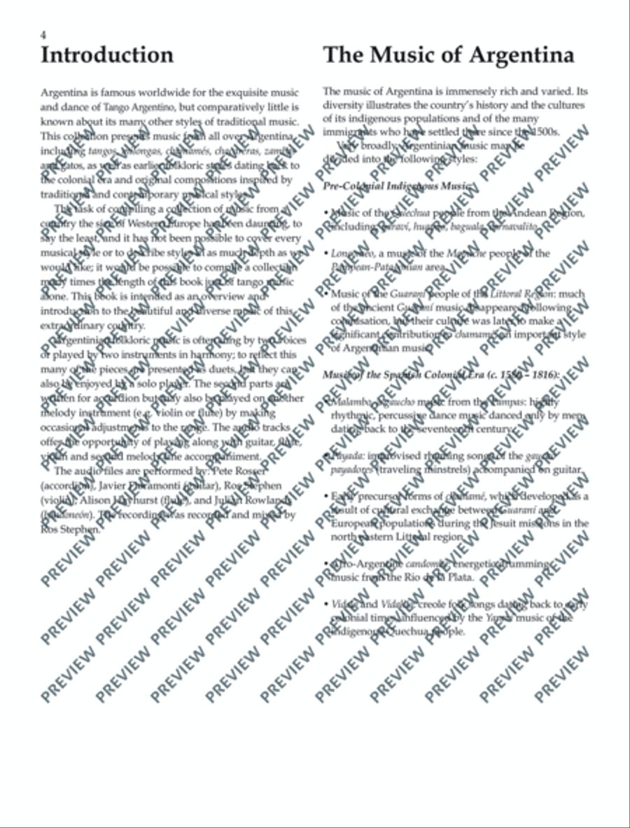 Argentinian Tango and Folk Tunes for Accordion Accordion scores gallery preview page 5