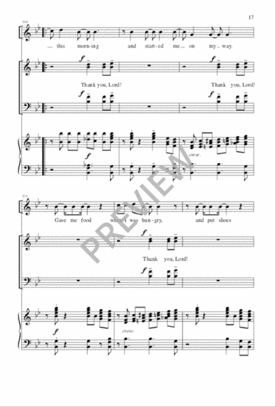 Thank You, Lord 4-Part scores gallery preview page 18