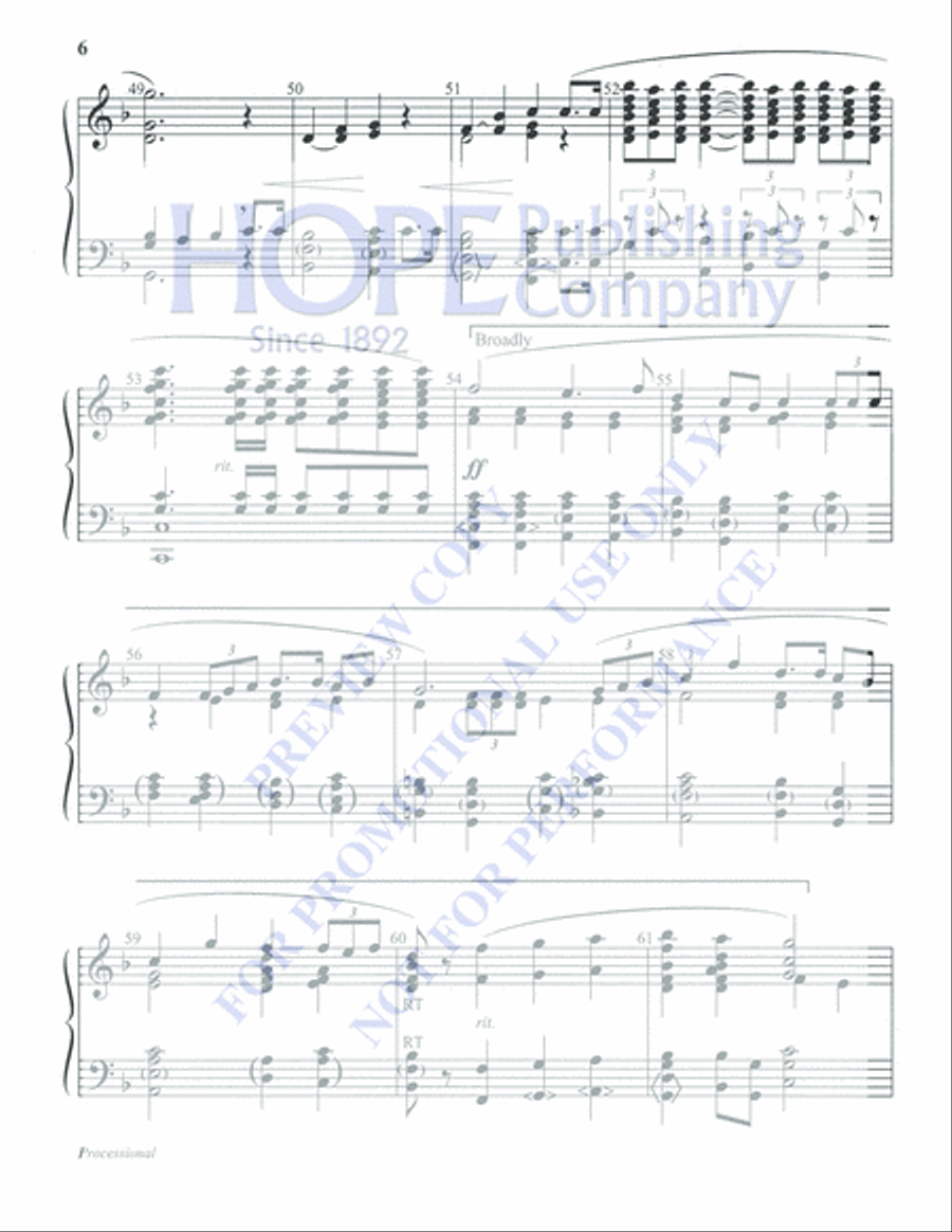 Processional Processional 5-Octaves scores gallery preview page 6