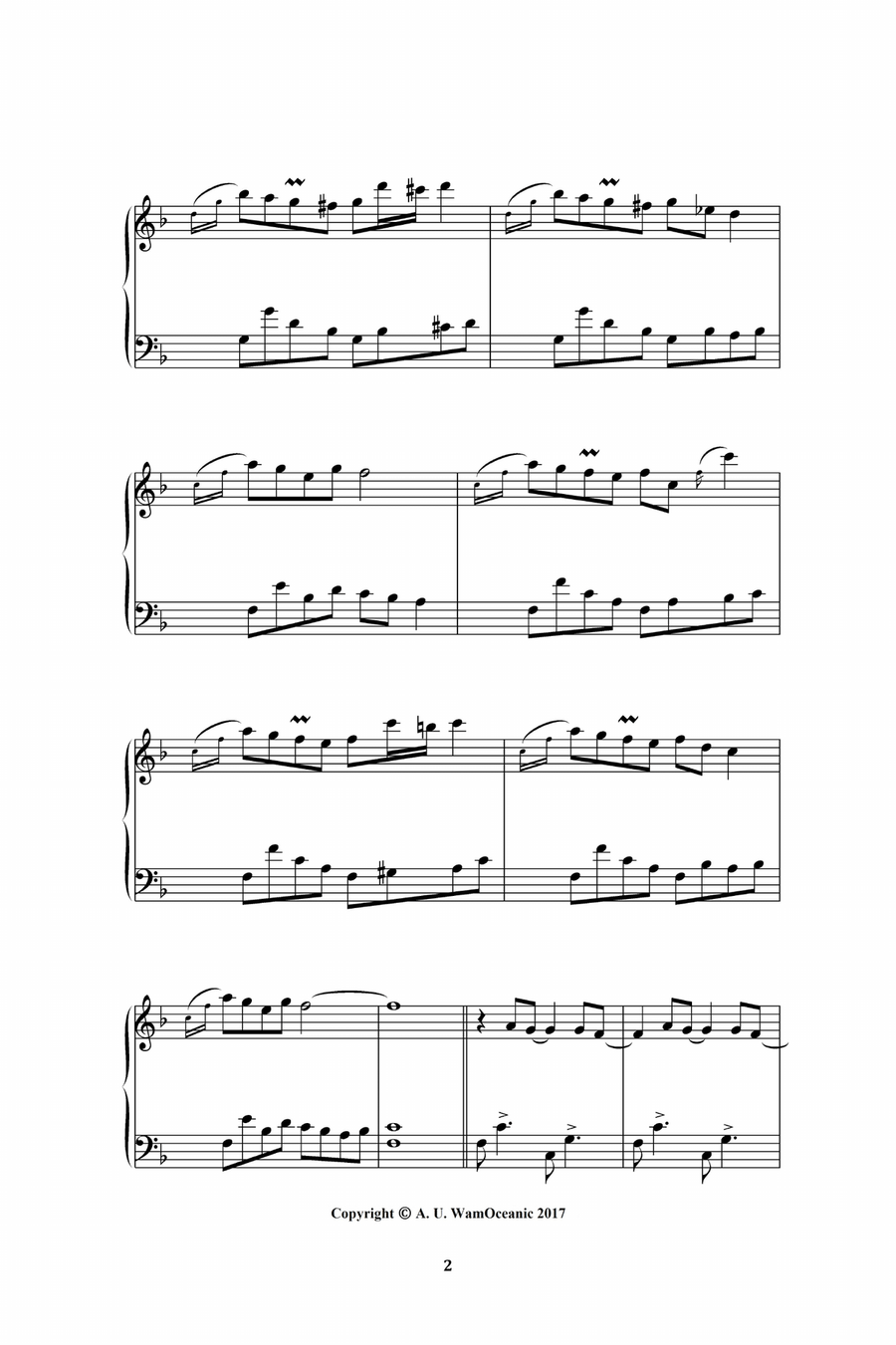 Somewhere Too Far Somewhere Too Far Piano Solo scores gallery preview page 3