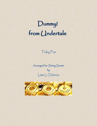 Book cover for Dummy! (from Undertale)
