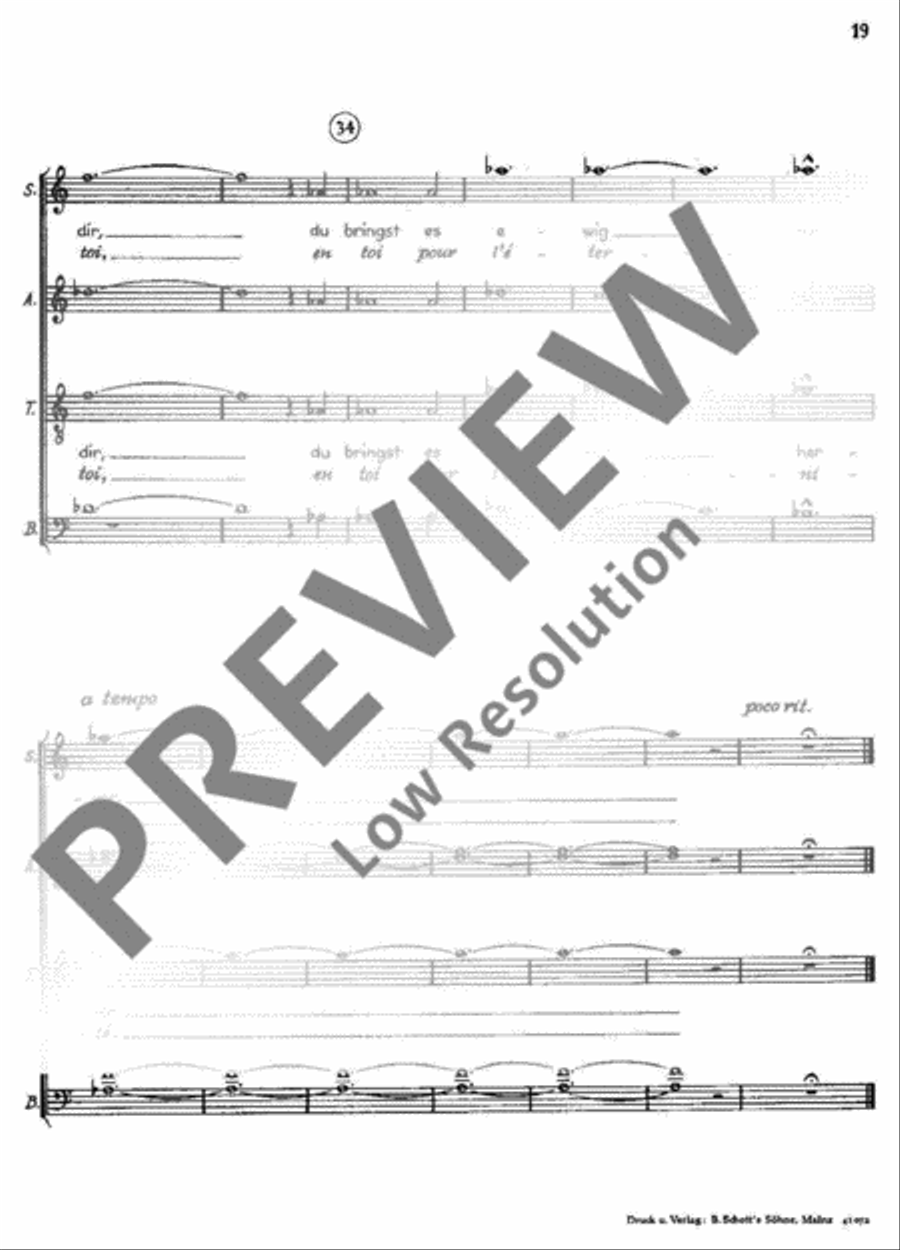 Kantate Nr. 6 4-Part scores gallery preview page 20