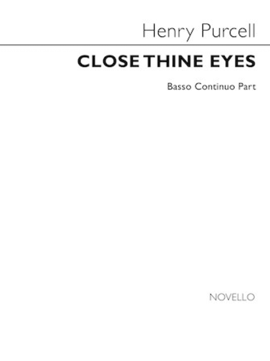 Close Thine Eyes