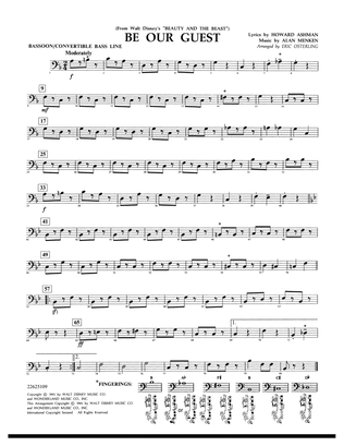 Be Our Guest (from Beauty And The Beast) (arr. Eric Osterling) - Bassoon/Convertible Bass Line