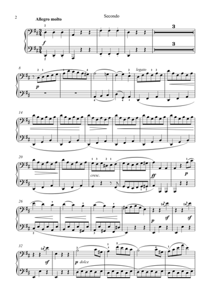 Sonata n.6 in F Major  For 4 hand (Ludwig van Beethoven)