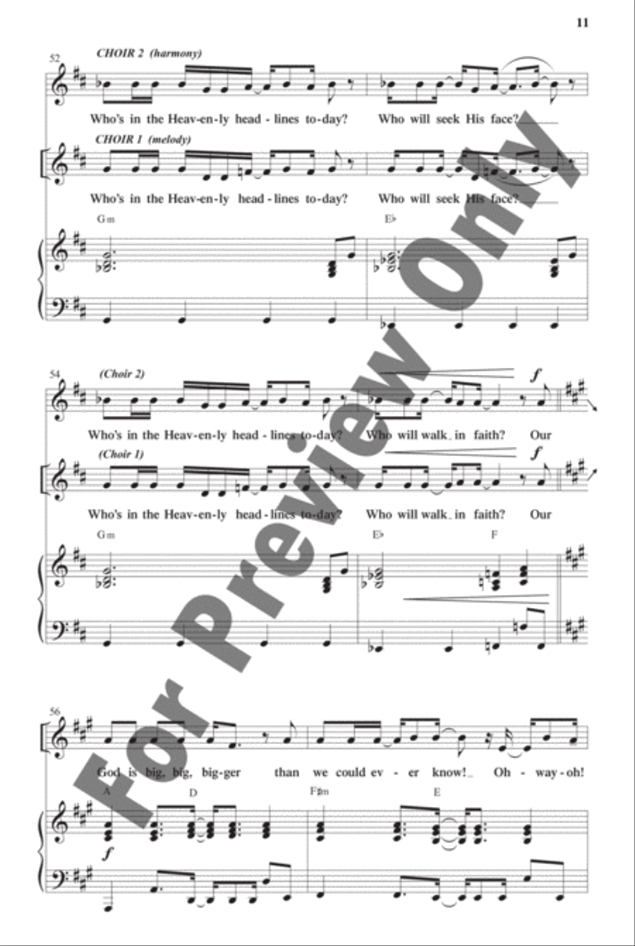 Faith News - Choral Book Choir scores gallery preview page 15