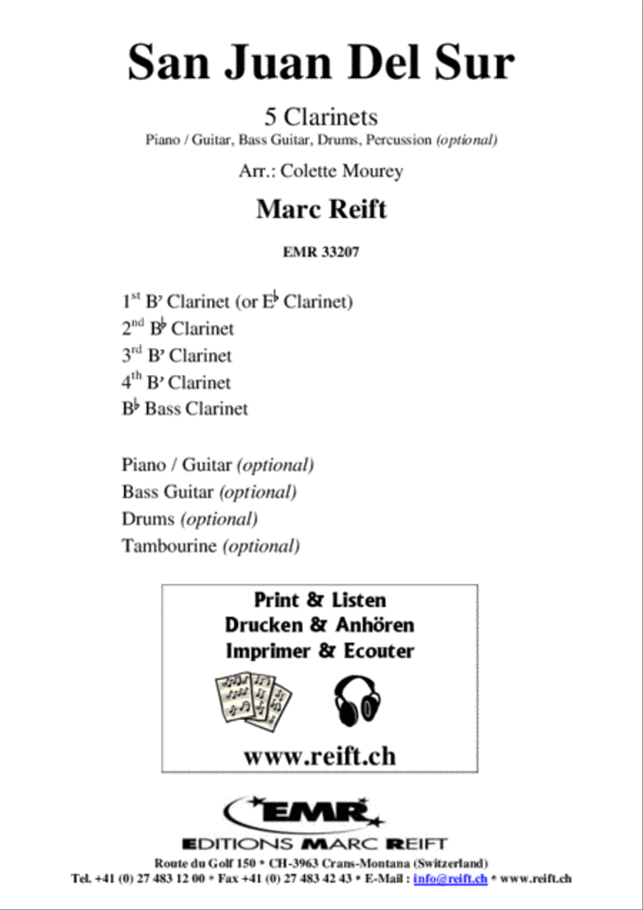 San Juan Del Sur Clarinet scores gallery preview page 2
