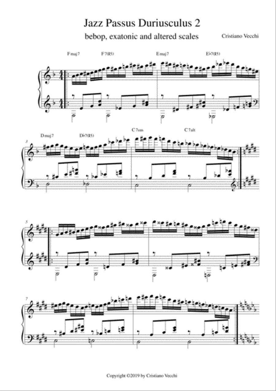 Jazz Passus Duriusculus 2 Piano Method scores gallery preview page 1