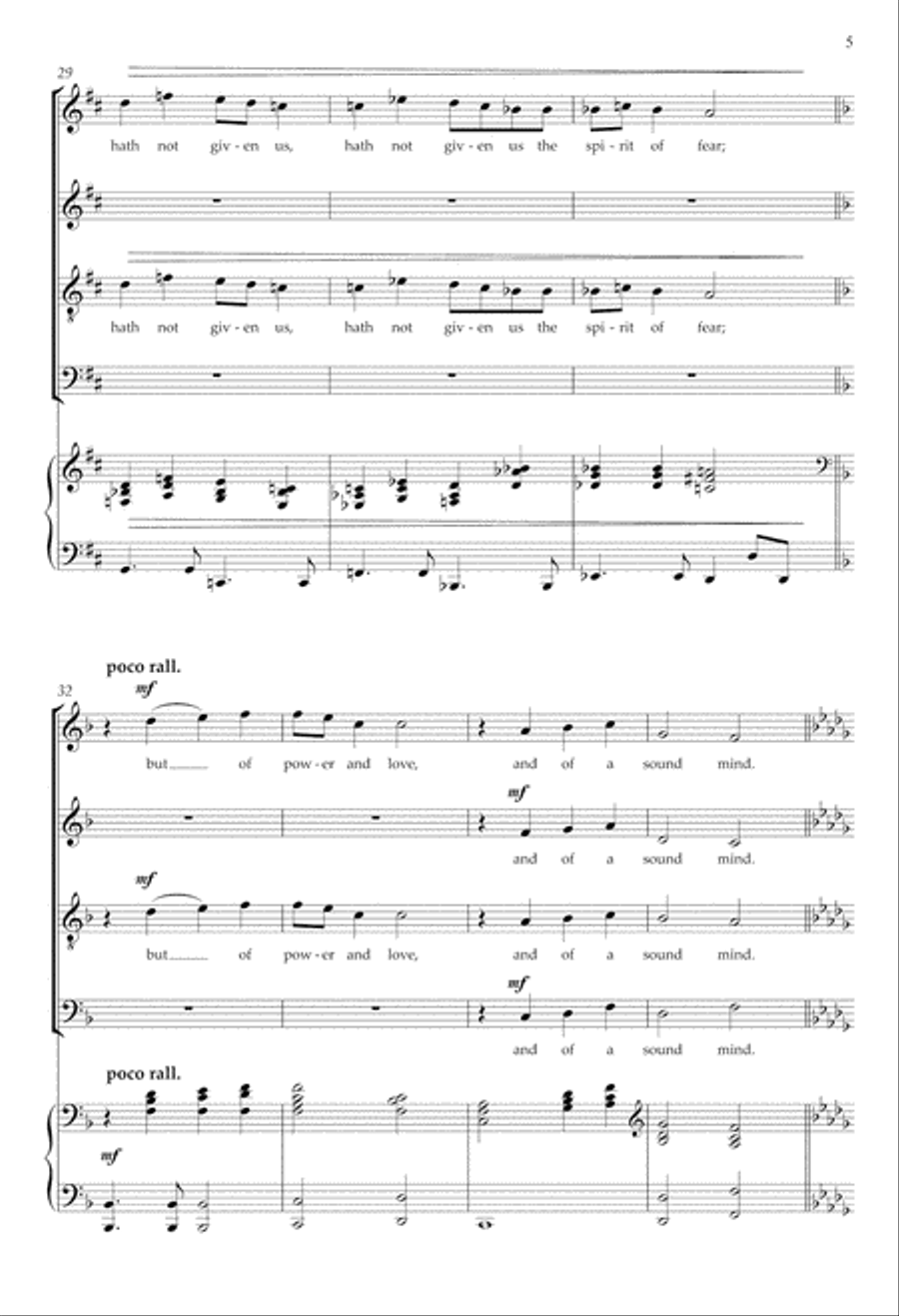 The light of the world from Every purpose under the heaven 4-Part scores gallery preview page 5