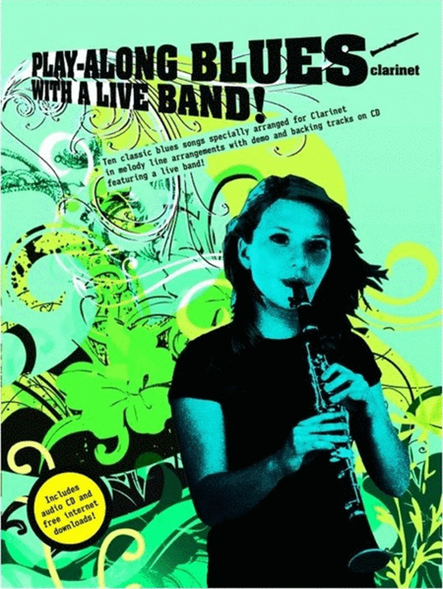 Play-Along Blues With A Live Band! Clarinet Book/CD