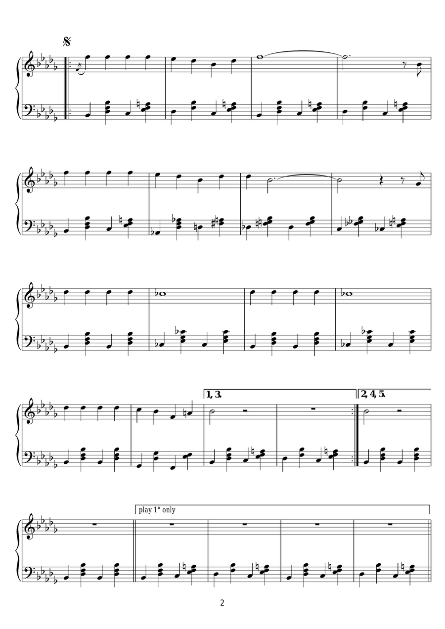 Belleville Rendez-Vous (Belleville Rendez-Vous/Opening Theme/Jazzy Bach) Piano Solo scores gallery preview page 2