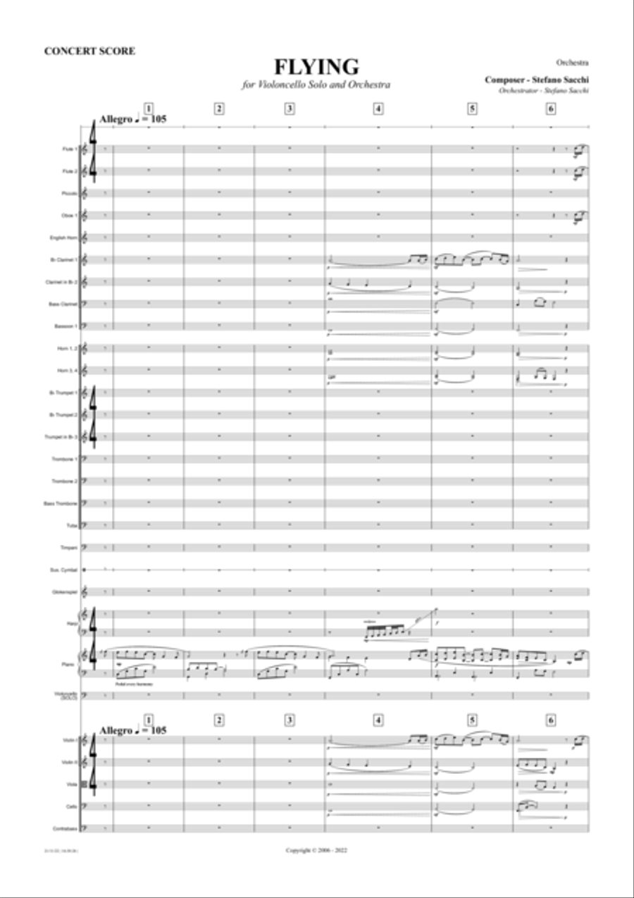 Flying - Sognando di Volare Full Orchestra scores gallery preview page 4
