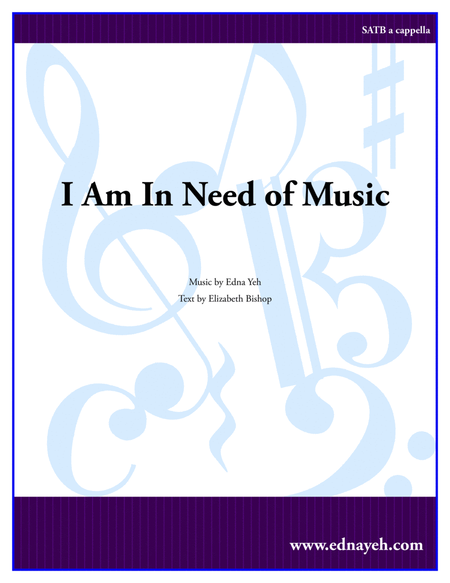 I Am In Need of Music image number null