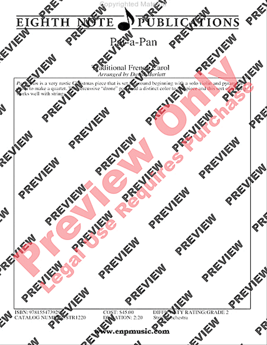 Pat-a-Pan Pat-a-Pan String Orchestra scores gallery preview page 3