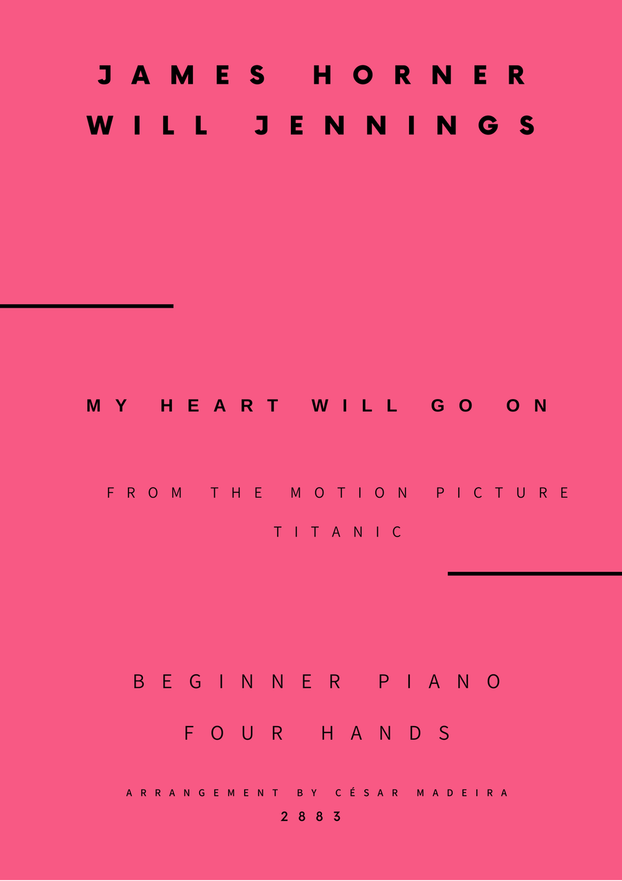 My Heart Will Go On (love Theme From 'titanic') 1 Piano, 4-Hands scores gallery preview page 1