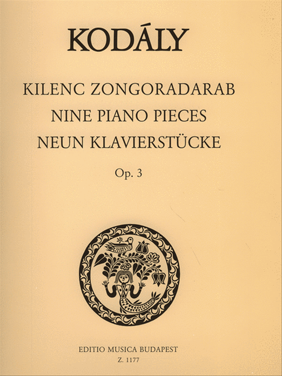 Neun Klavierstücke op. 3 Piano Solo scores gallery preview page 1
