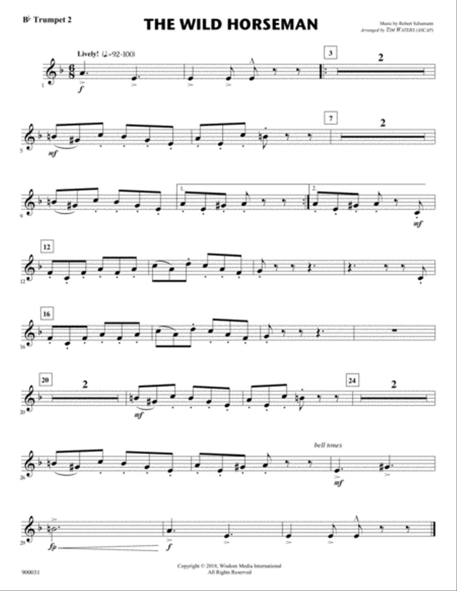 The Wild Horseman (for Flex Brass Quintet) Brass Quintet scores gallery preview page 5