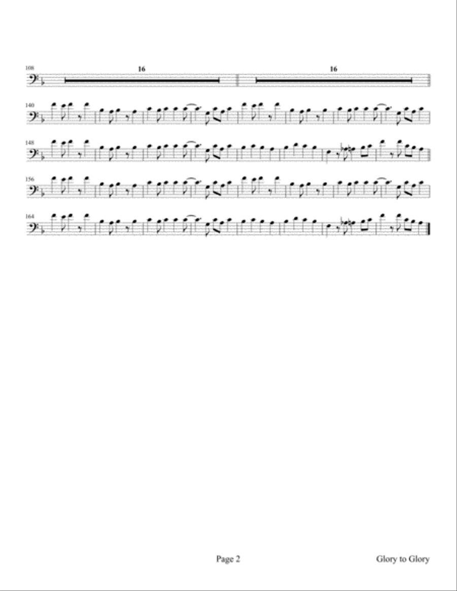 Glory To Glory ©2002 Glory To Glory ©2002 Piano, Vocal, Guitar scores gallery preview page 2