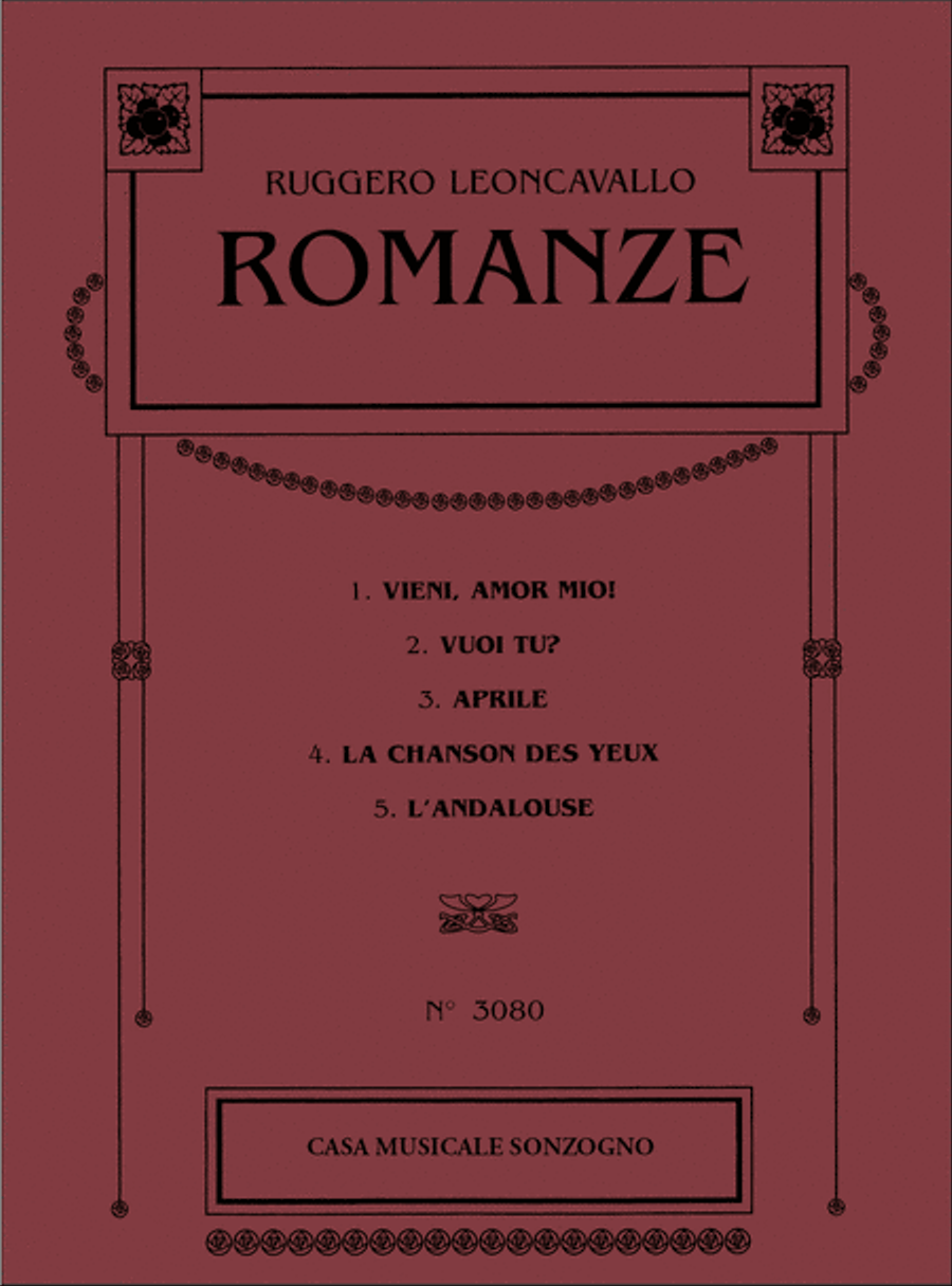 Romanze Romanze Voice Solo scores gallery preview page 1