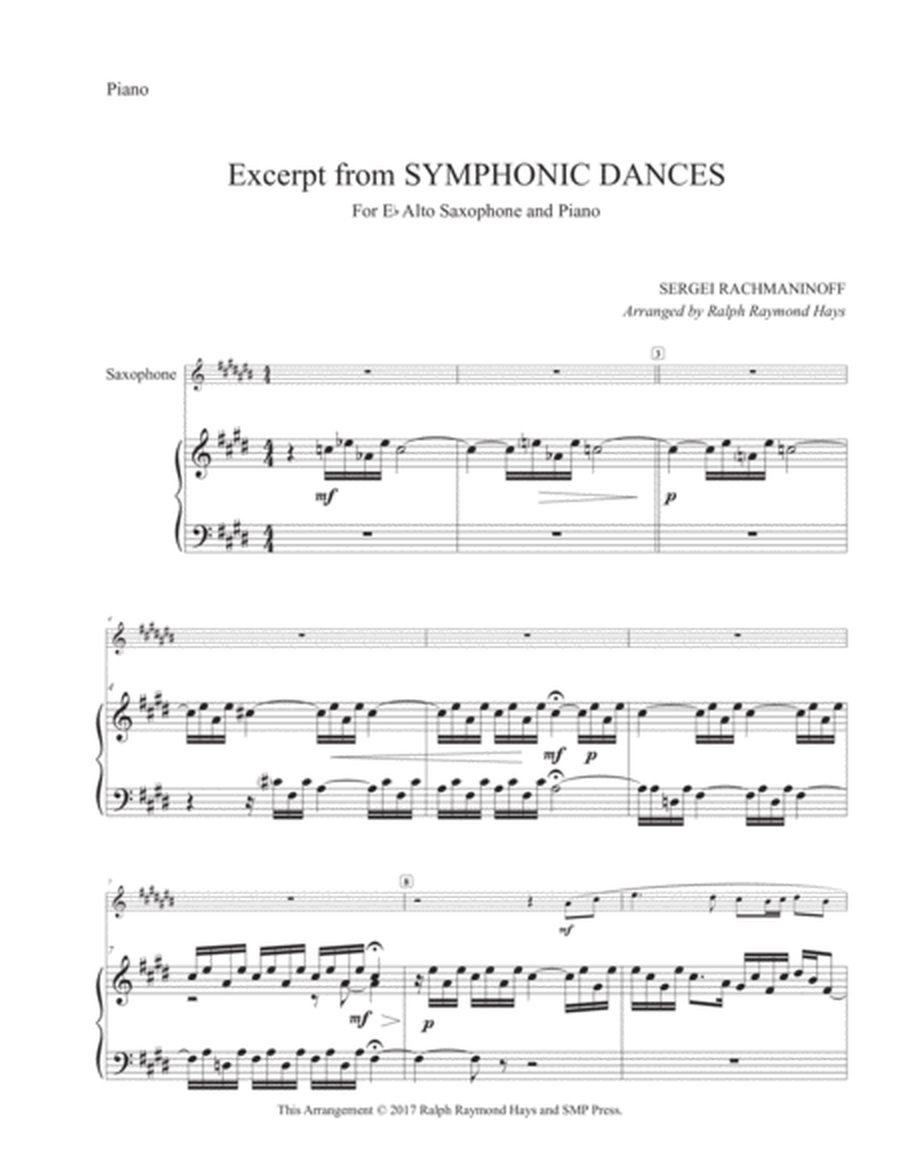 Excerpt from SYMPHONIC DANCES, op. 45 image number null