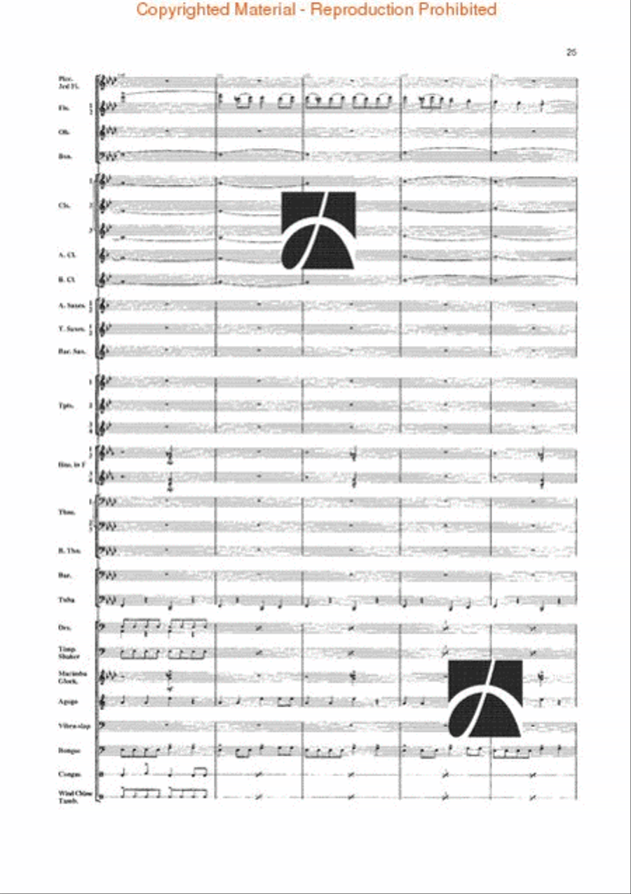 Jungle Fantasy Jungle Fantasy Concert Band scores gallery preview page 22