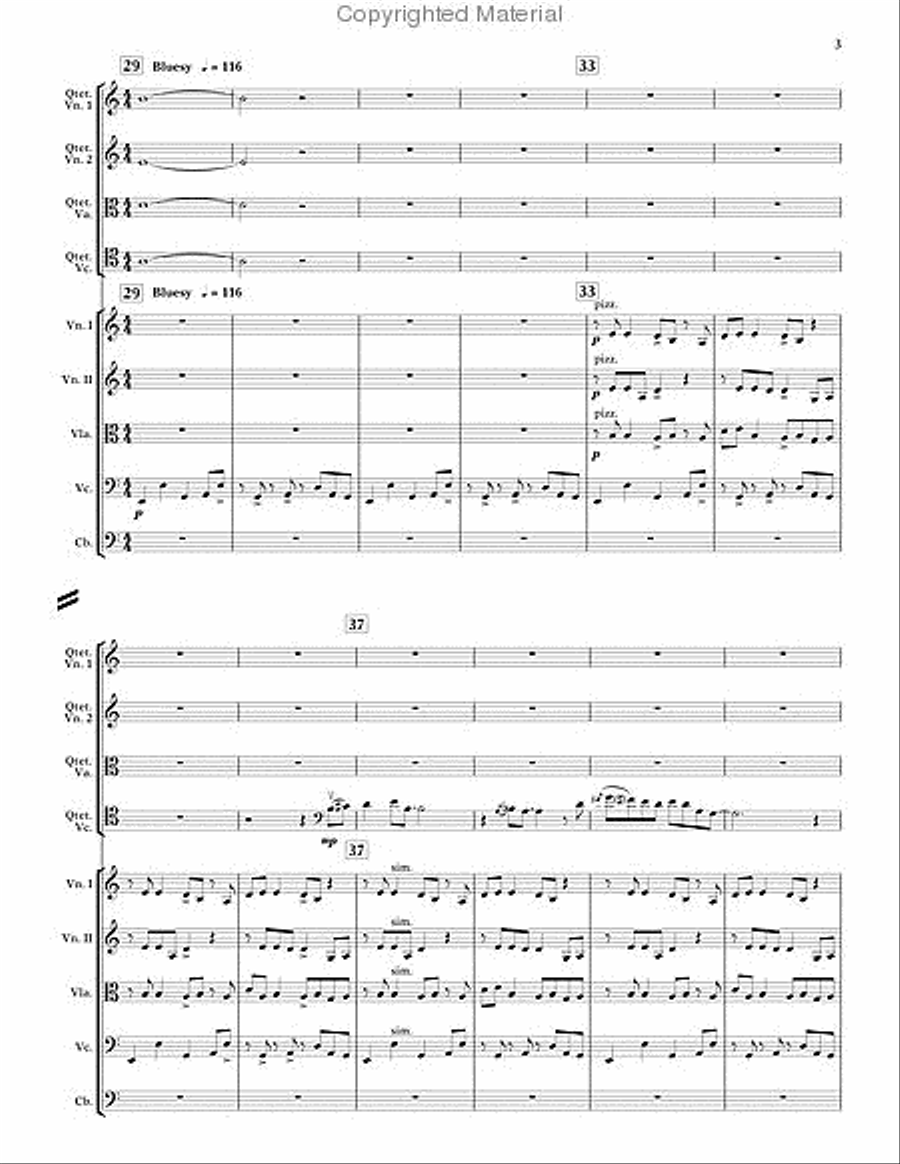 Delights and Dances String Quartet scores gallery preview page 3