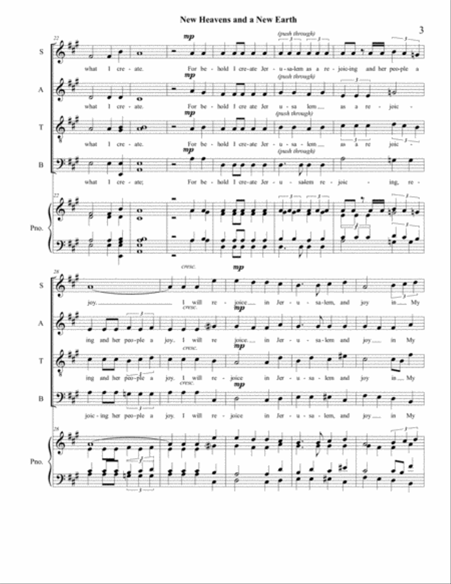 New Heavens and New Earth 4-Part scores gallery preview page 3