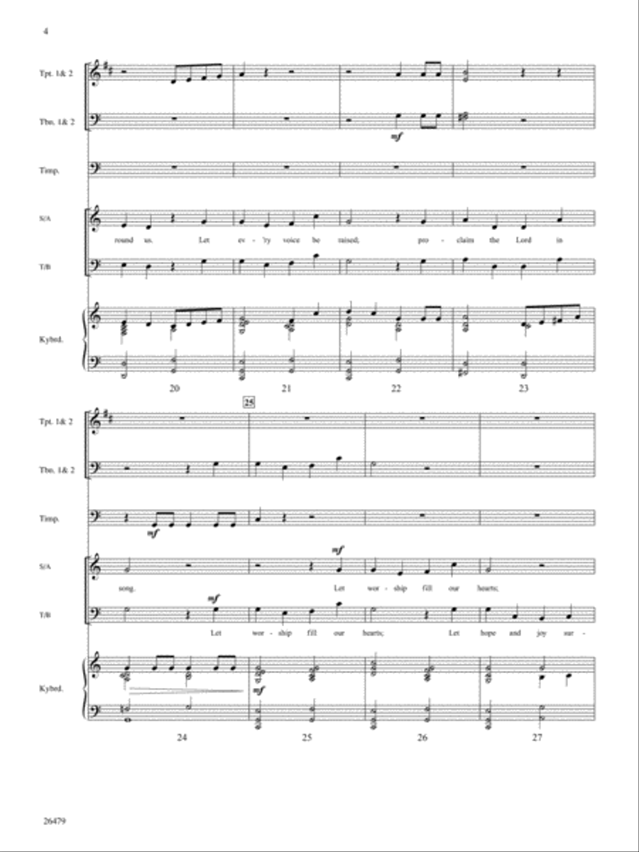 Let Music Fill This Place Choir scores gallery preview page 5