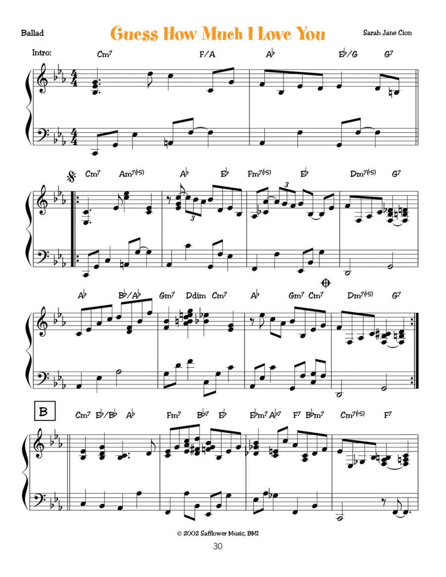 Guess How Much I Love You Guess How Much I Love You Voice scores gallery preview page 1