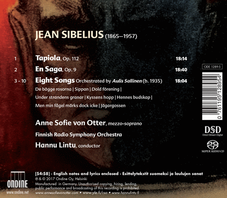 Sibelius: Tapiola, En Saga & Eight Songs