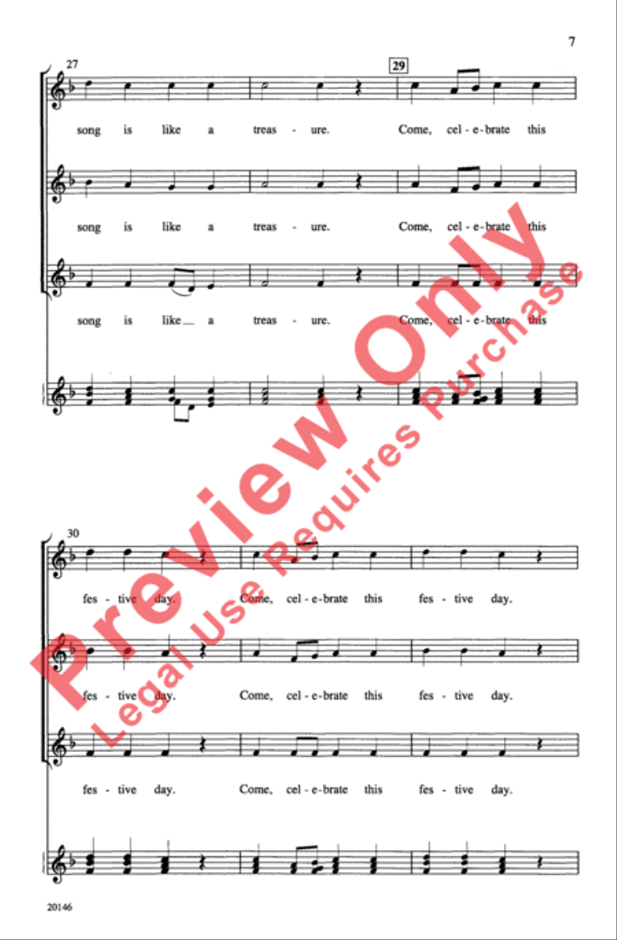 Three New Madrigals Women's Choir scores gallery preview page 7