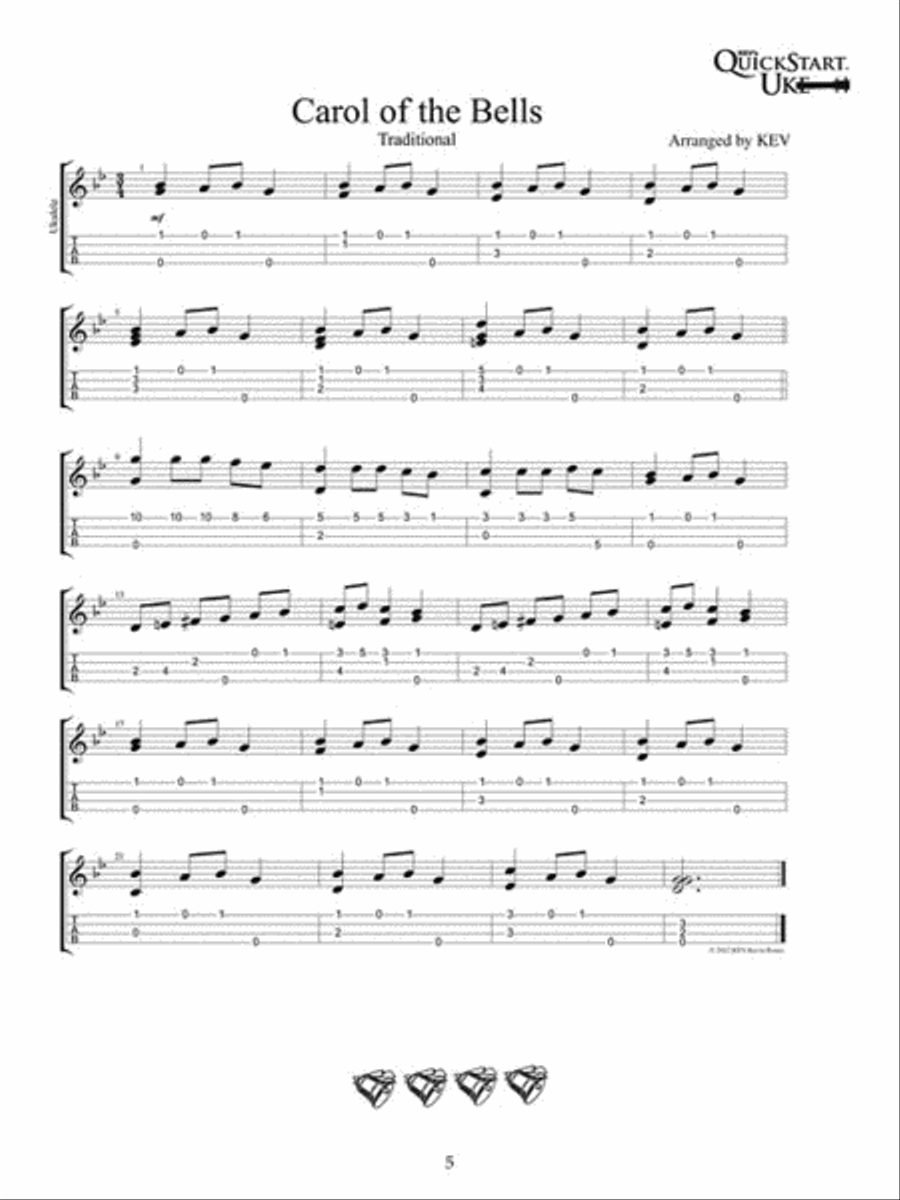 Ukulele Christmas Songs Ukulele scores gallery preview page 4