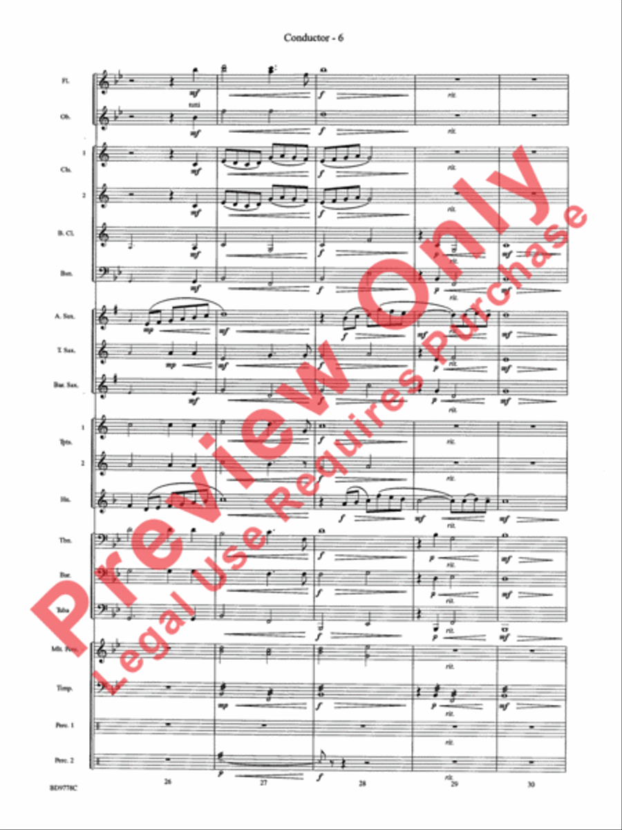 Cantique de Noel (O Holy Night) Concert Band scores gallery preview page 8