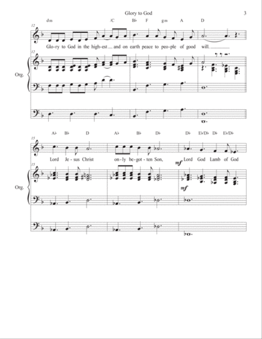 Glory to God in the Highest Praise scores gallery preview page 3