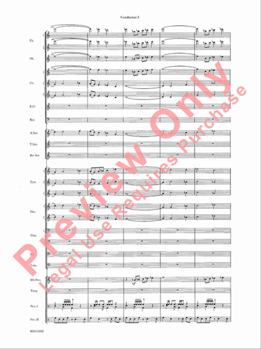 Chant Rituals Chant Rituals Concert Band scores gallery preview page 6
