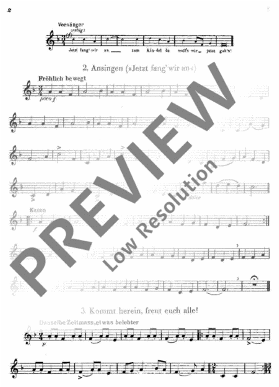 Es ist ein Ros' entsprungen Violin scores gallery preview page 3