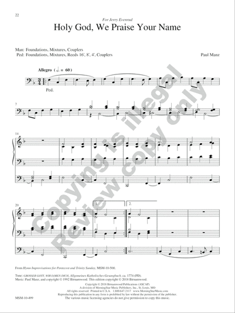 Three in One Three in One Organ scores gallery preview page 10