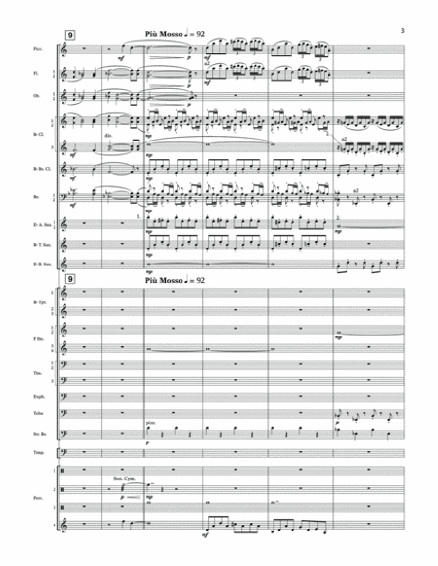 Crosslands - Conductor Score (Full Score) Concert Band scores gallery preview page 3