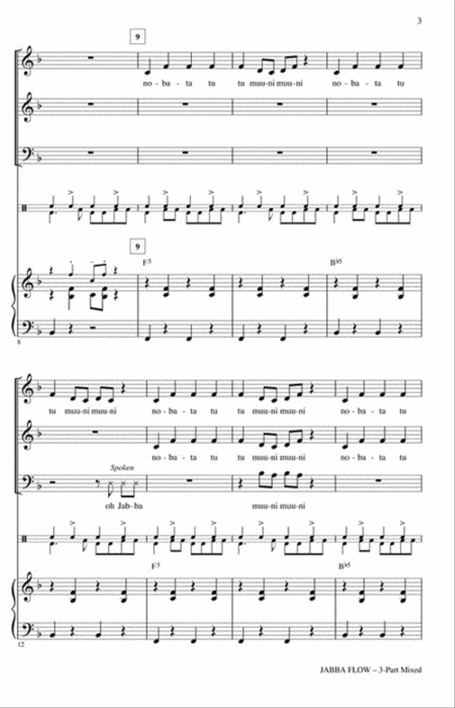 Jabba Flow Choir scores gallery preview page 3
