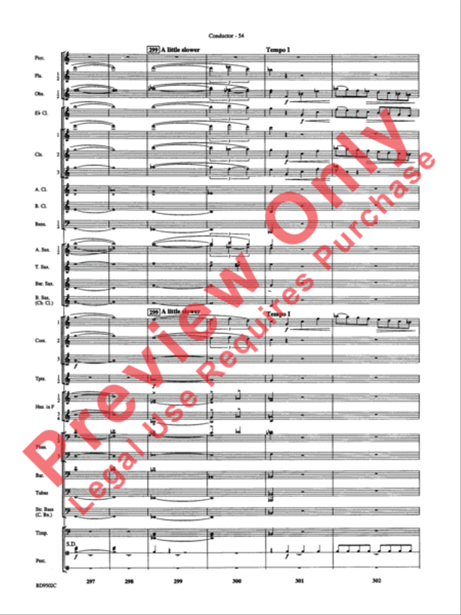 Symphony No. 3 for Band Concert Band scores gallery preview page 57