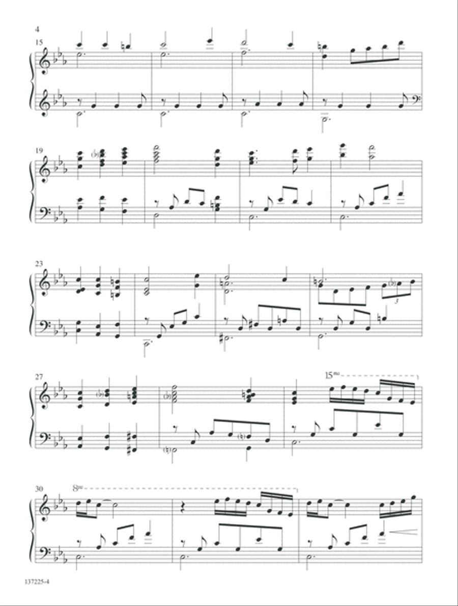Born the King of Angels Piano Solo scores gallery preview page 4