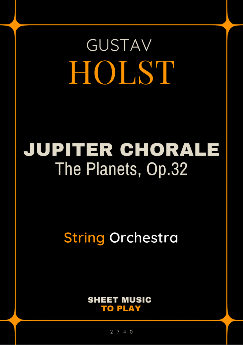Jupiter Chorale from The Planets - String Orchestra (Full Score and Parts) image number null