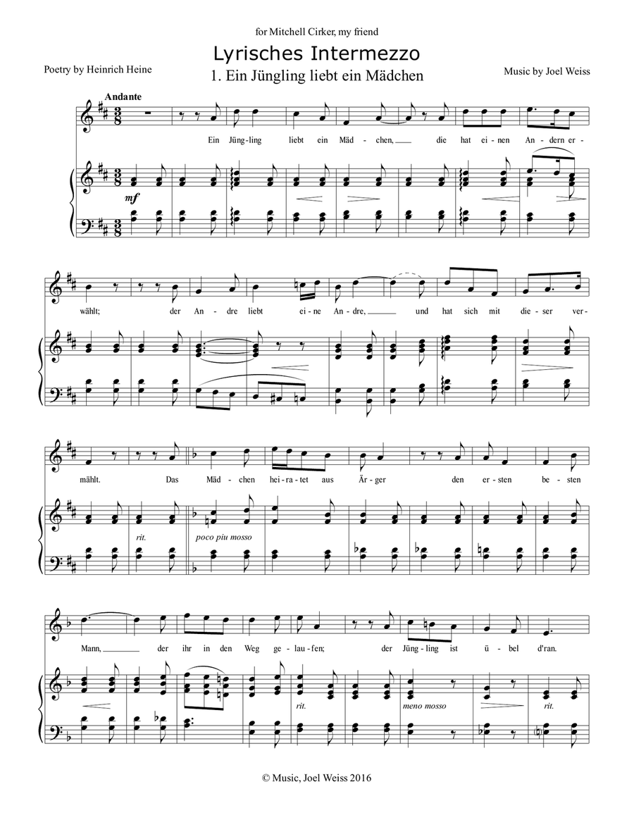 Lyrisches Intermezzo High Voice scores gallery preview page 2