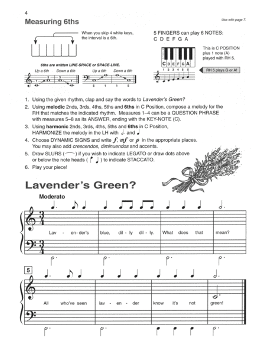 Alfred's Basic Piano Library Composition Book Complete Piano Method scores gallery preview page 2