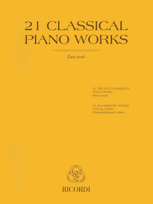 Book cover for 21 Classical Piano Works