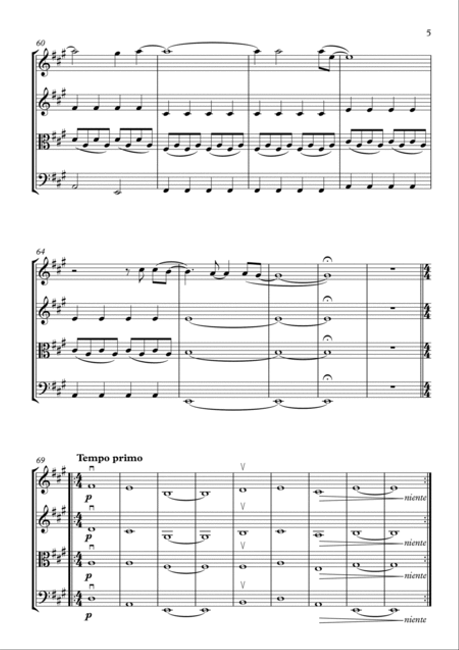 To Build A Home String Quartet scores gallery preview page 5