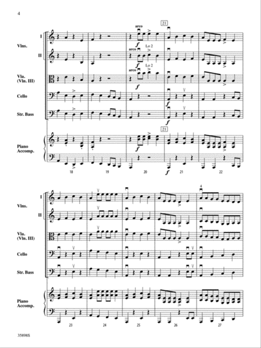 Notable Neighbors: Score String Orchestra scores gallery preview page 4