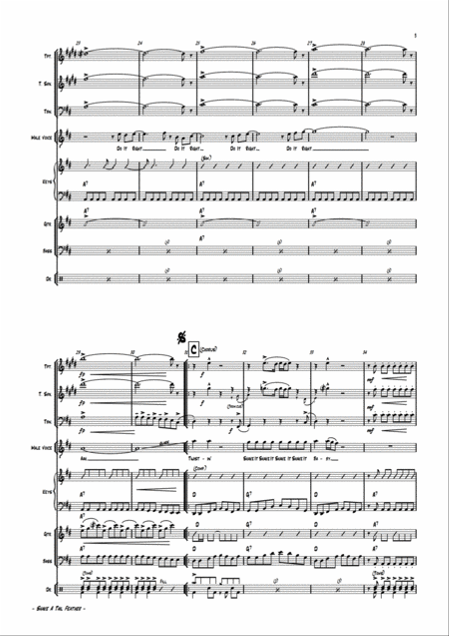 Shake A Tail Feather Jazz Ensemble scores gallery preview page 6